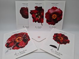 🌸 Lot : Chanel 5x Cartes Postales Collector «Le Jardin N°1»
