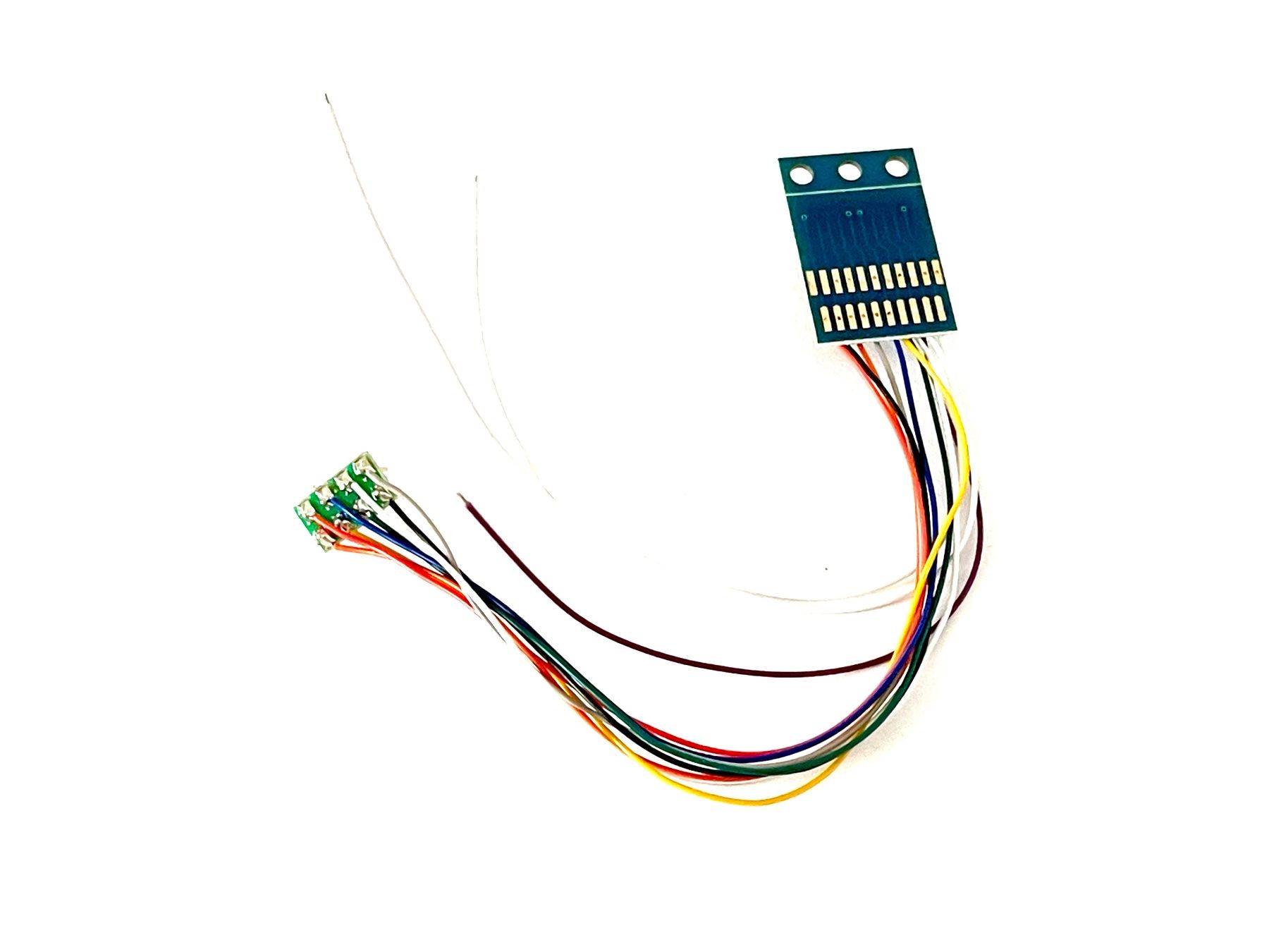 Modellini di ferrovie: Adapter 21MTC-Sounddecoder zu NEM 652-Stecker +Lautspr.Kabel – Nuovo e nell'imballaggio originale da Brügg BE venduto da telegraphrail 4