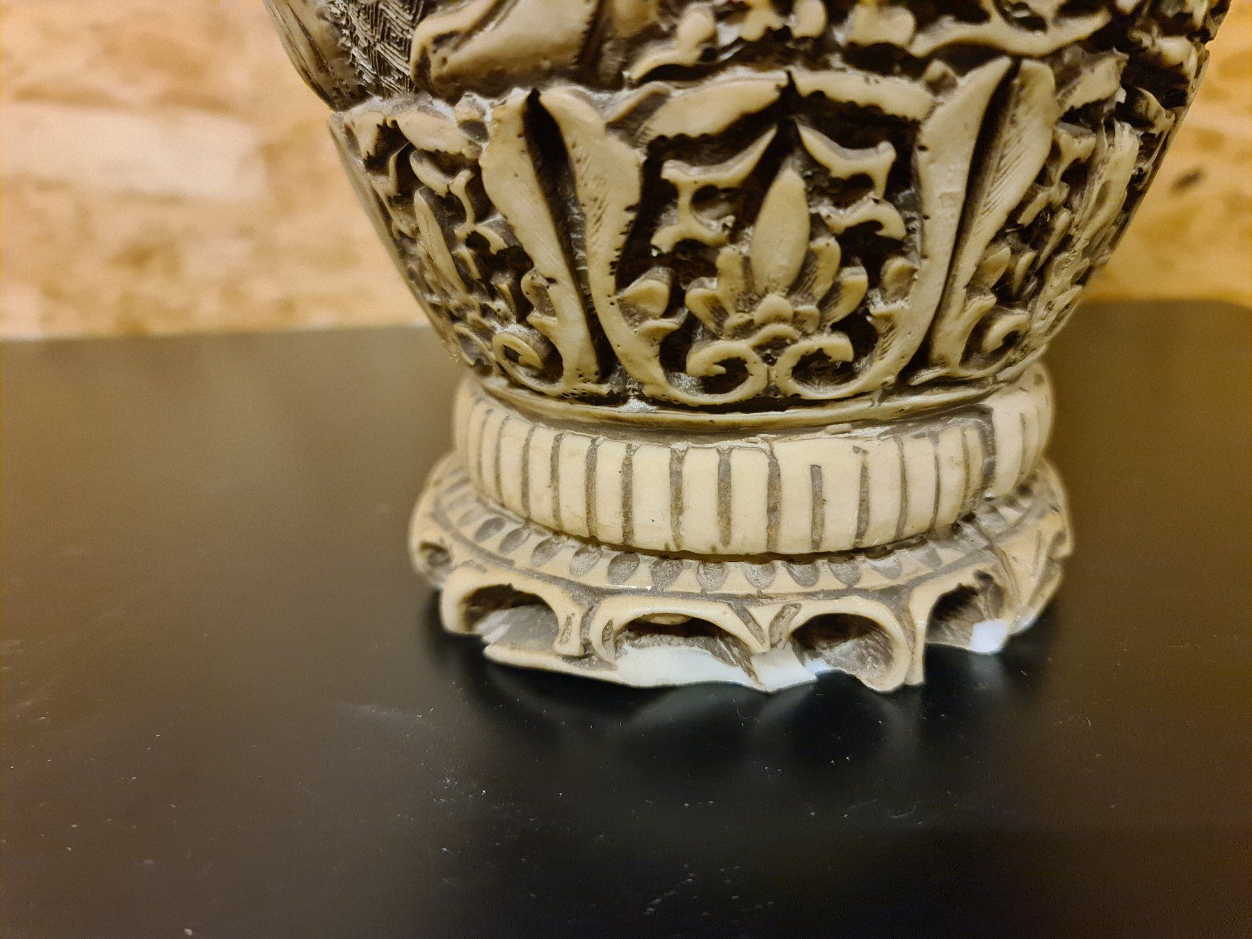 Vasi & Recipienti: Alabaster Vase Geschnitzt – Usato da Ibach venduto da Hfedier 4