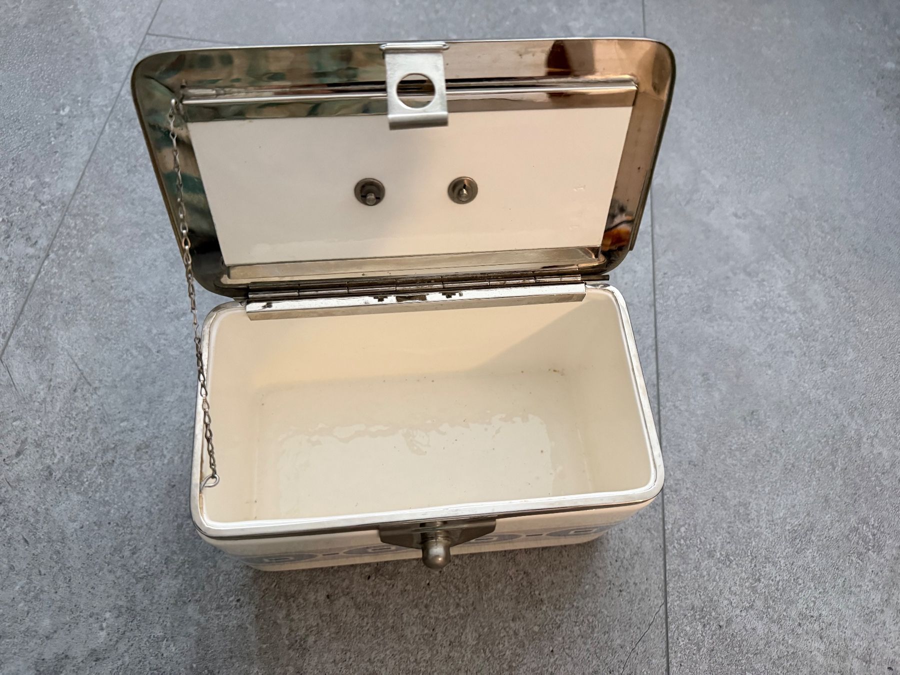 Zuckerdosen: Alte Deckeldose Spritzdekor Vintage Retro – Gebraucht aus Buchs ZH von Sten7 6