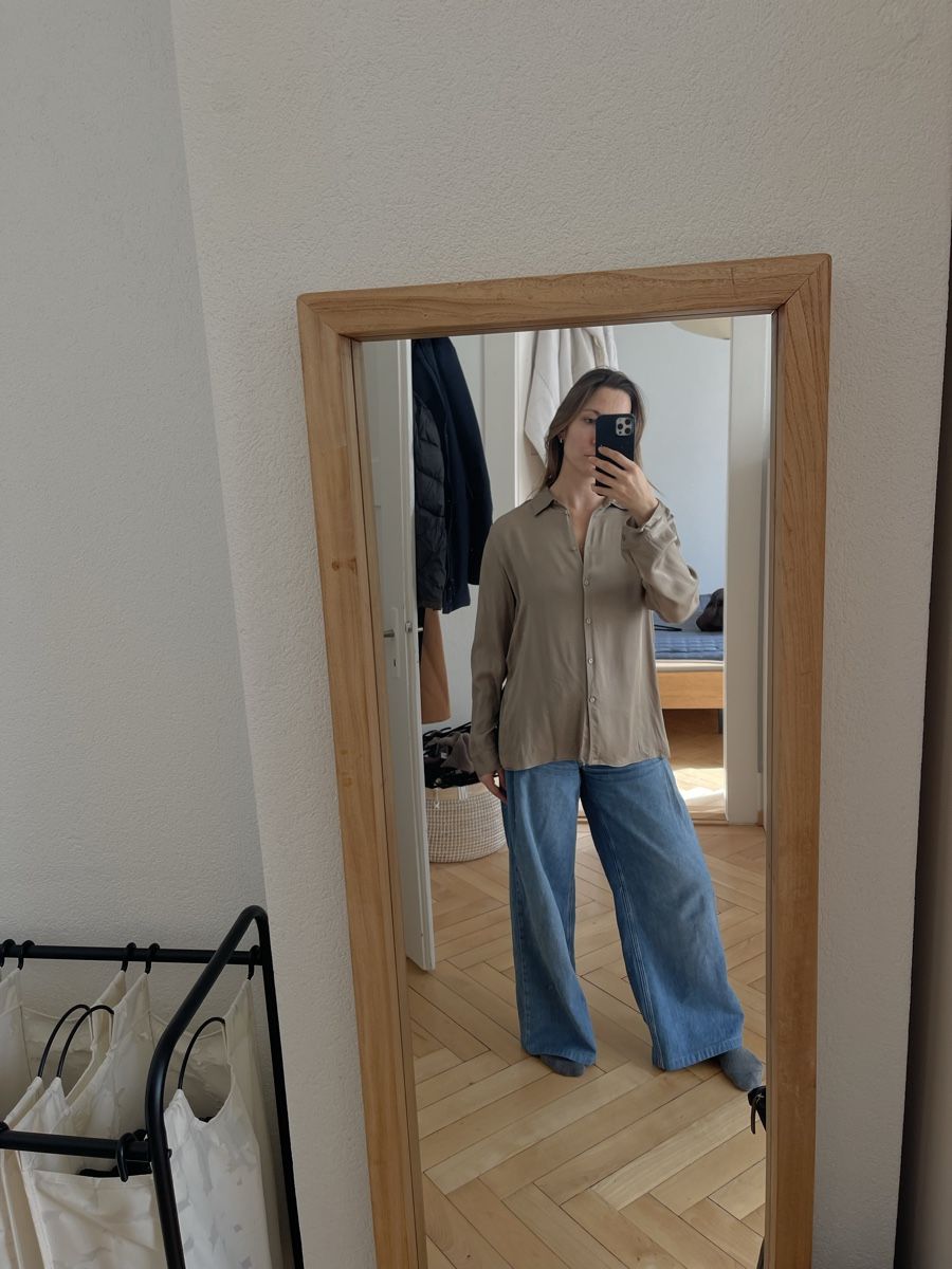 Massimo Dutti Camicette: Massimo Dutti 100% Viskosebluse Beige/Champagne M – Nuovo (secondo la descrizione) da Zürich venduto da flo_8x2x 1