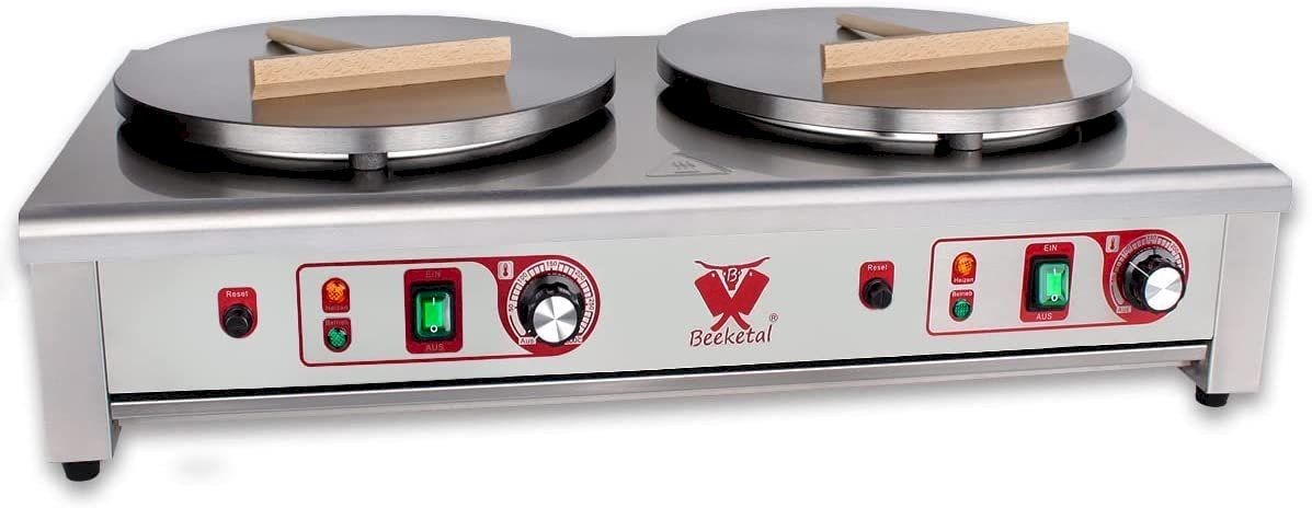Attrezzatura professionale & Gastronomia: Beeketal BC40-2 Doppel-Crepesplatte – Nuovo e nell'imballaggio originale da Bottighofen venduto da zaap 1