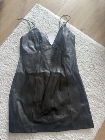 Schickes Mango Kleid in Leder Optik, Grösse S, Neu!