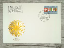 TR100 Enveloppe Suisse + Timbre 1968