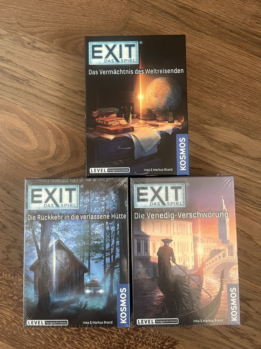 Giochi: EXIT Spiel Set: 3 Spiele neu originalverpackt – Nuovo e nell'imballaggio originale da Chur venduto da cel_9zx2