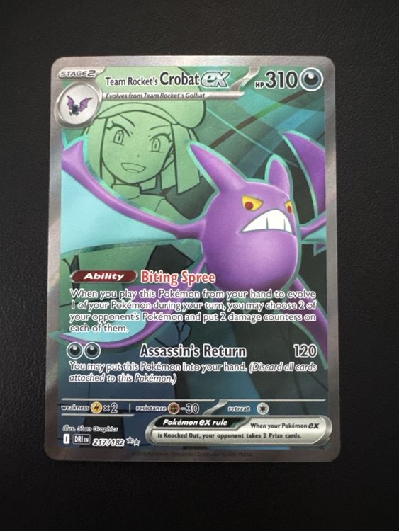 Team Rocket‘s Crobat ex - Destined Rivals (217/182) EN (Neu und ...
