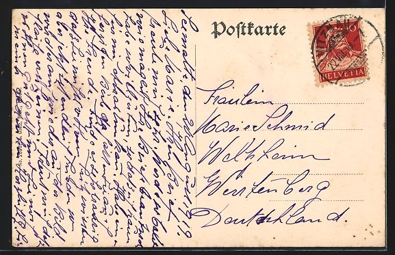 Ansichtskarten: Vitznau /Vierwaldstättersee, Teilansich – Gebraucht aus Berlin von bartko-reher 1
