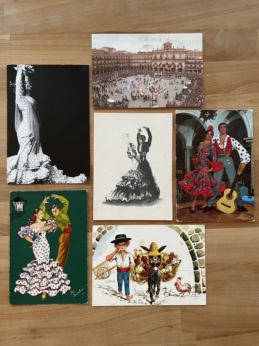 Cartoline postali: AK Spanischer Tanz & Co – Usato da Rümlang venduto da euqinom16