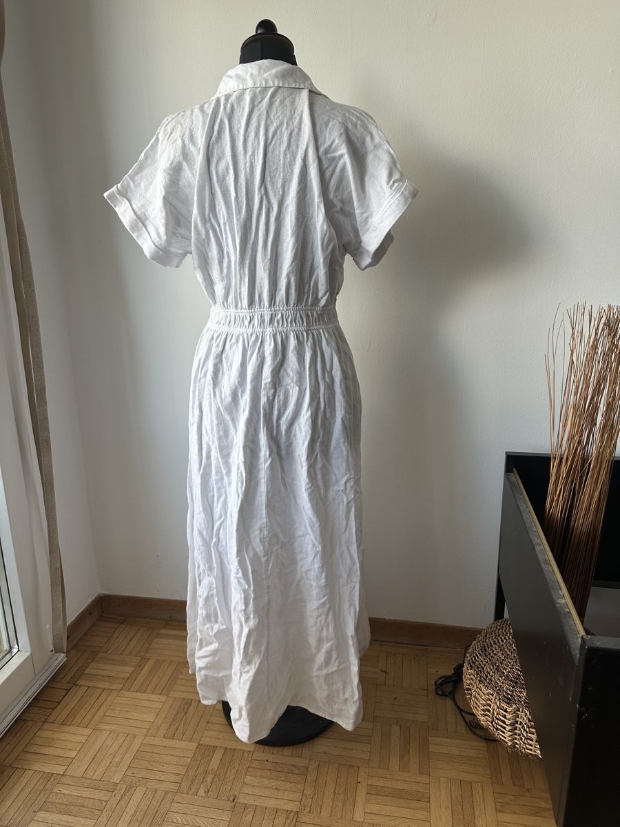 Zara Kleider: Blusen Hemdkleid weiss Grösse S mit Knöpfen – Gebraucht aus Wohlen AG von jes_9c79 4