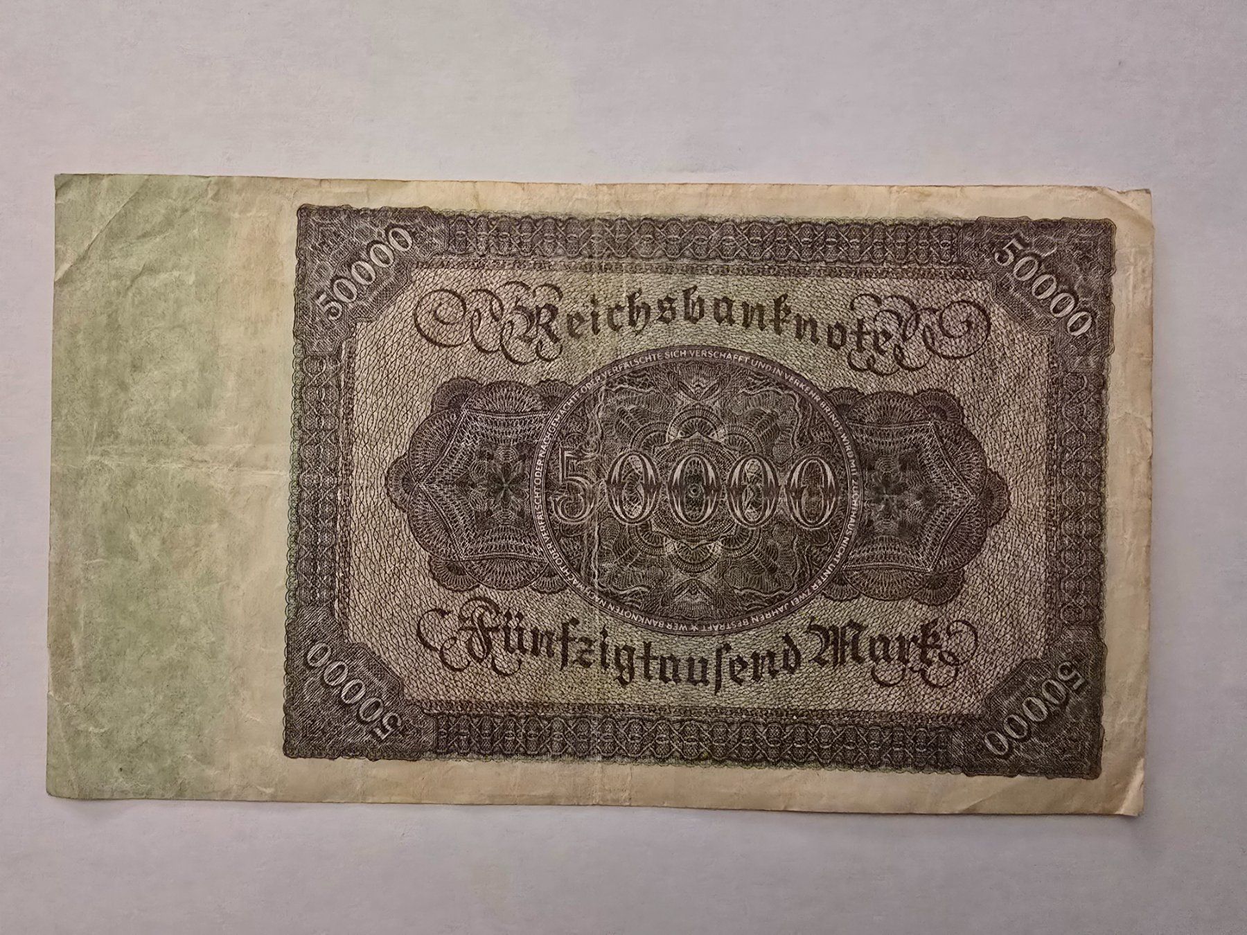 Banknoten: 50.000 Marks 1922 Reichsbanknote – Gebraucht aus Neuenhof von brasvarela 1