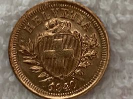 1 centime/Rappen 1940