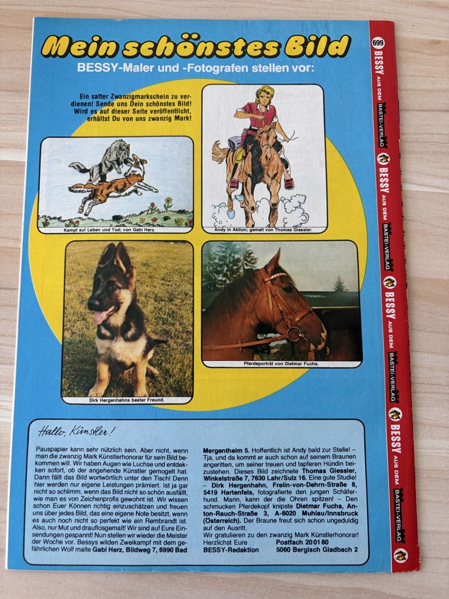 Fumetti: Bessy Bastei 1.Auflage Heft 699 – Usato da Kehrsatz venduto da Raboy 1