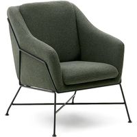 Kave Home Lounge Sessel Brida Stoff grün
