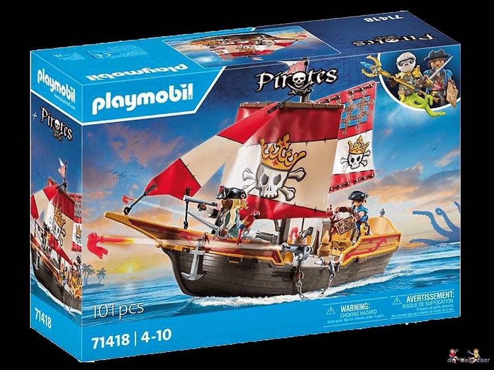 Playmobil Giocattoli: Playmobil Pirates Piratenschiff 71418 – Nuovo e nell'imballaggio originale da Birsfelden venduto da der-Wegweiser
