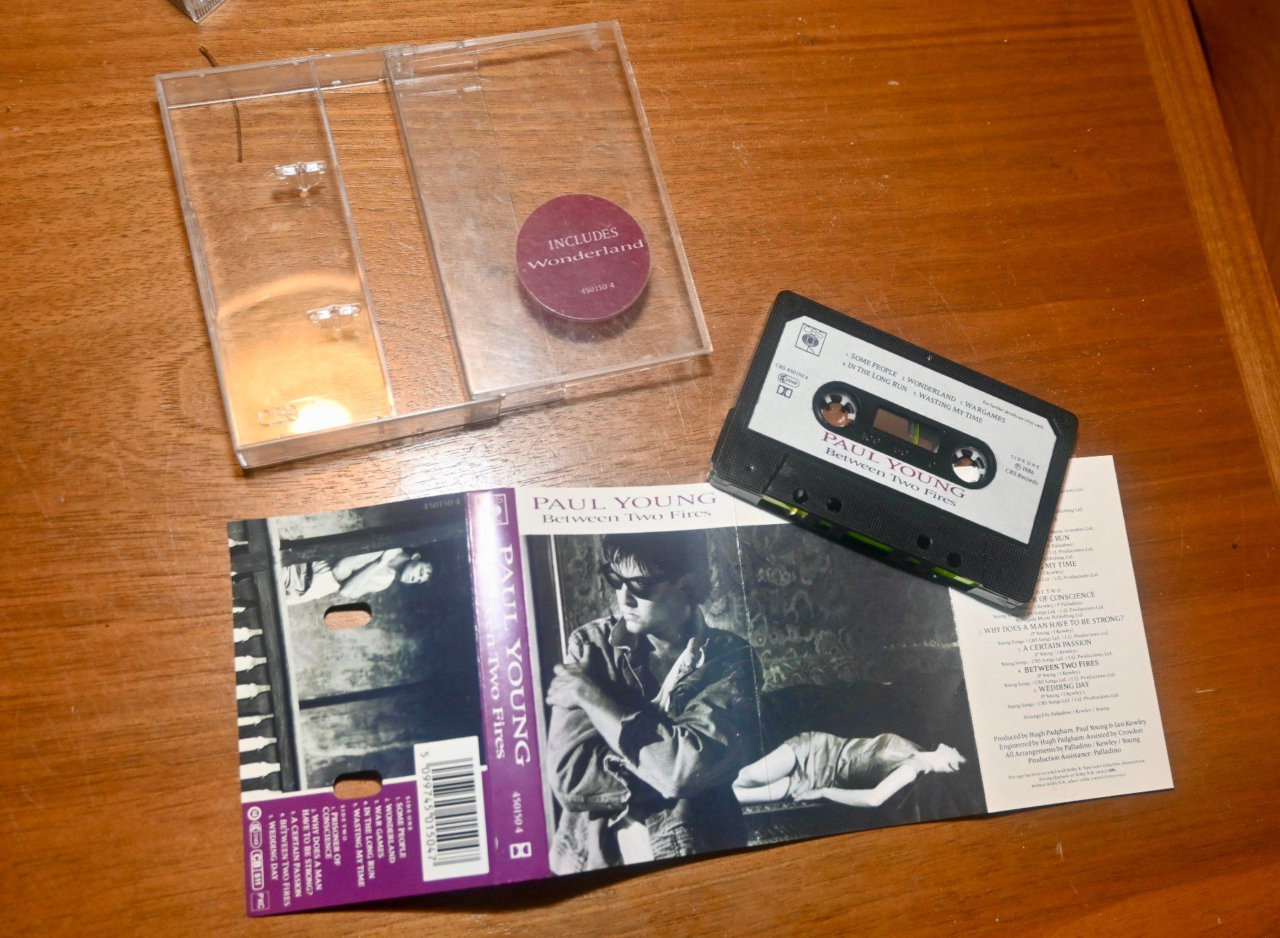 Musicassette: MC Paul Young ..Wonderland... Between Two Fires – Usato da Pfaffhausen venduto da mono_rec