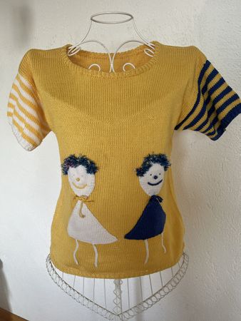 Mädchen Pulli Handgestrickt 