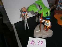 Playmobil Indianer mit Fels und Pferd