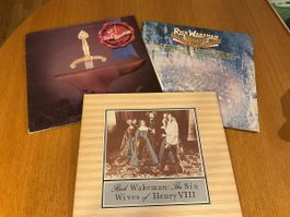Rick Wakeman Vinyl LP's- Six Wives, Earth, Myths 3 Stk Top!