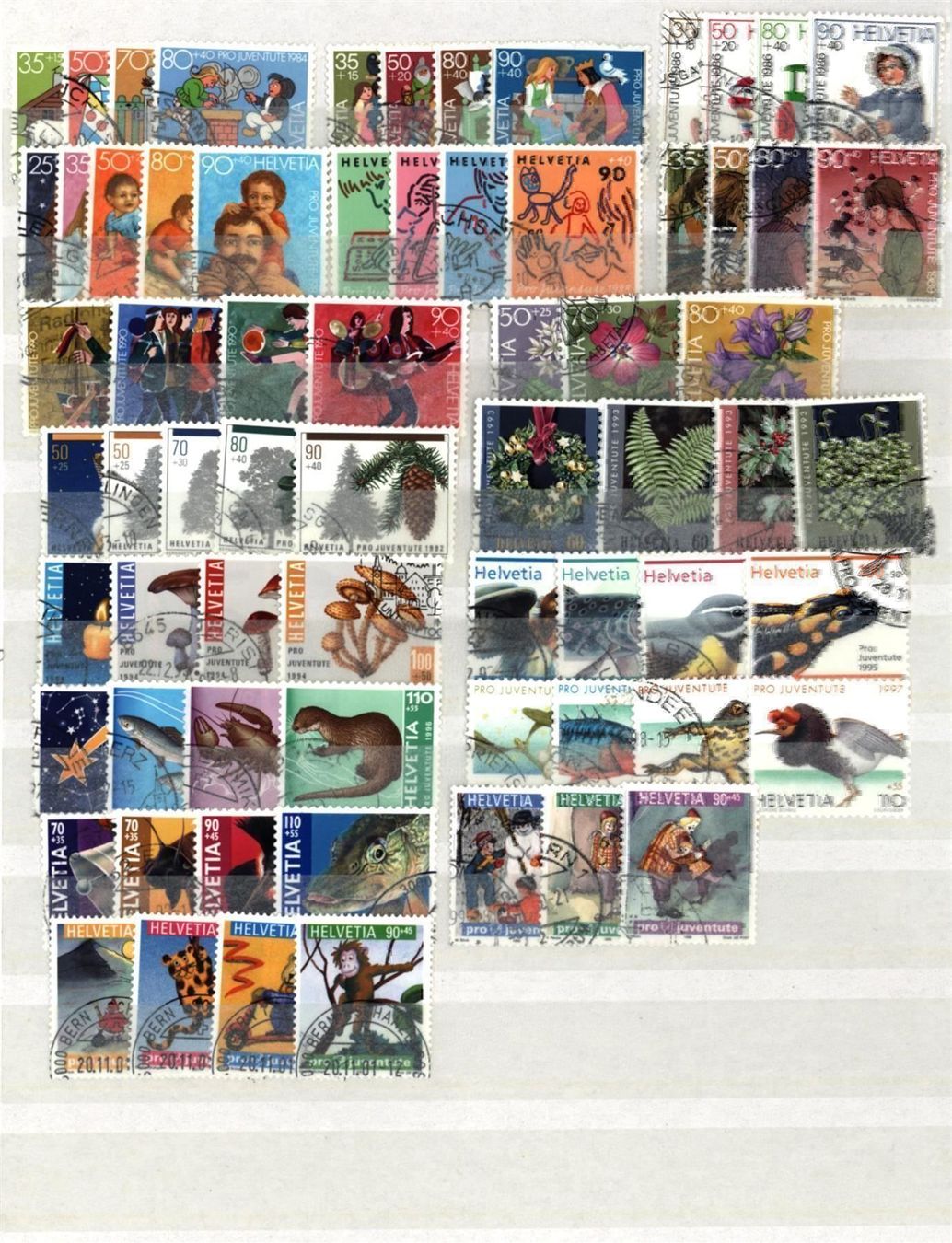 Alle Briefmarken: Pro Juventute Slg ab 1954 - 2000(PJ335) – Gebraucht aus Seuzach von Philahits 1