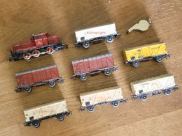 Märklin Zug Set - Rangierlok + Güterwagen Set H0