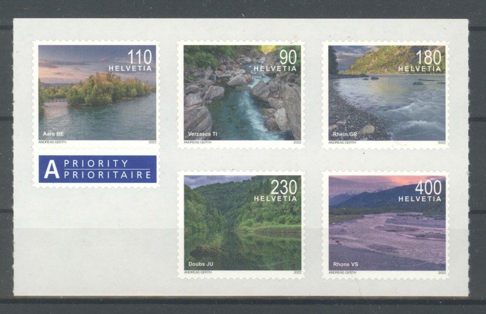Tutti i francobolli: 2022, Schweizer Flusslandschaften ** – Usato da Willisau venduto da Vollstempel
