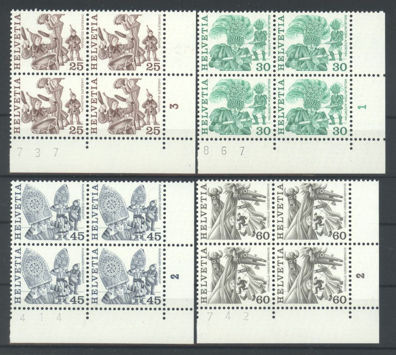 Tutti i francobolli: 1982-1984, Volksbräuche ** – Usato da Willisau venduto da Vollstempel