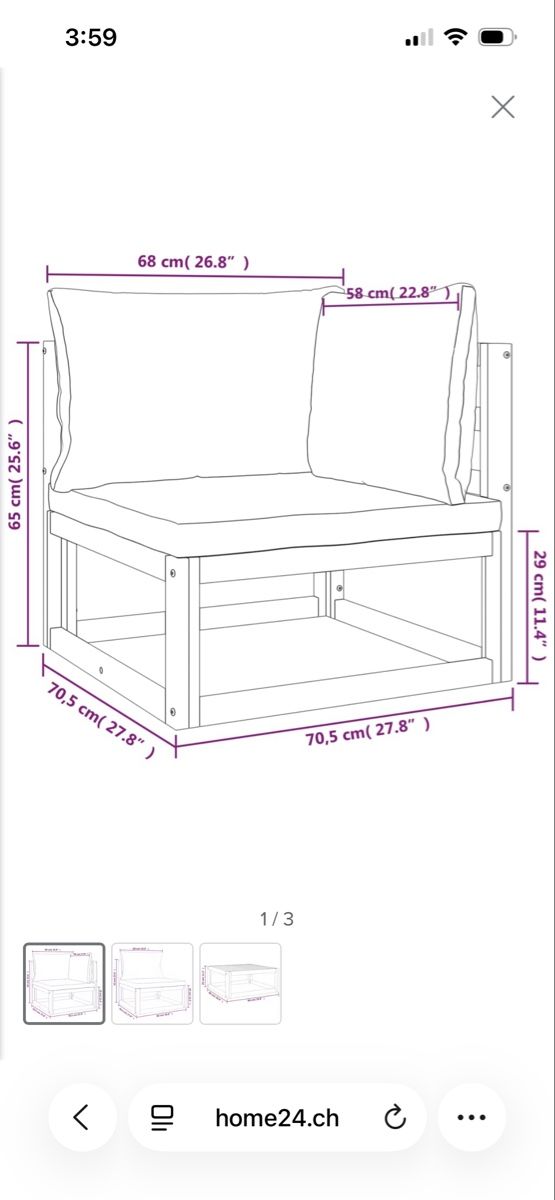 Sofas: Gartenlounge Akazie 6-teilig – Gebraucht aus Toffen von cel_r776 6