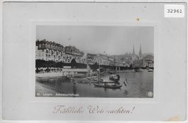 Luzern - Schweizerhofquai - Fröhliche Weinachten