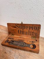 Antiker Gewindeschneider Uhrmacher-Set "Superior Quality"