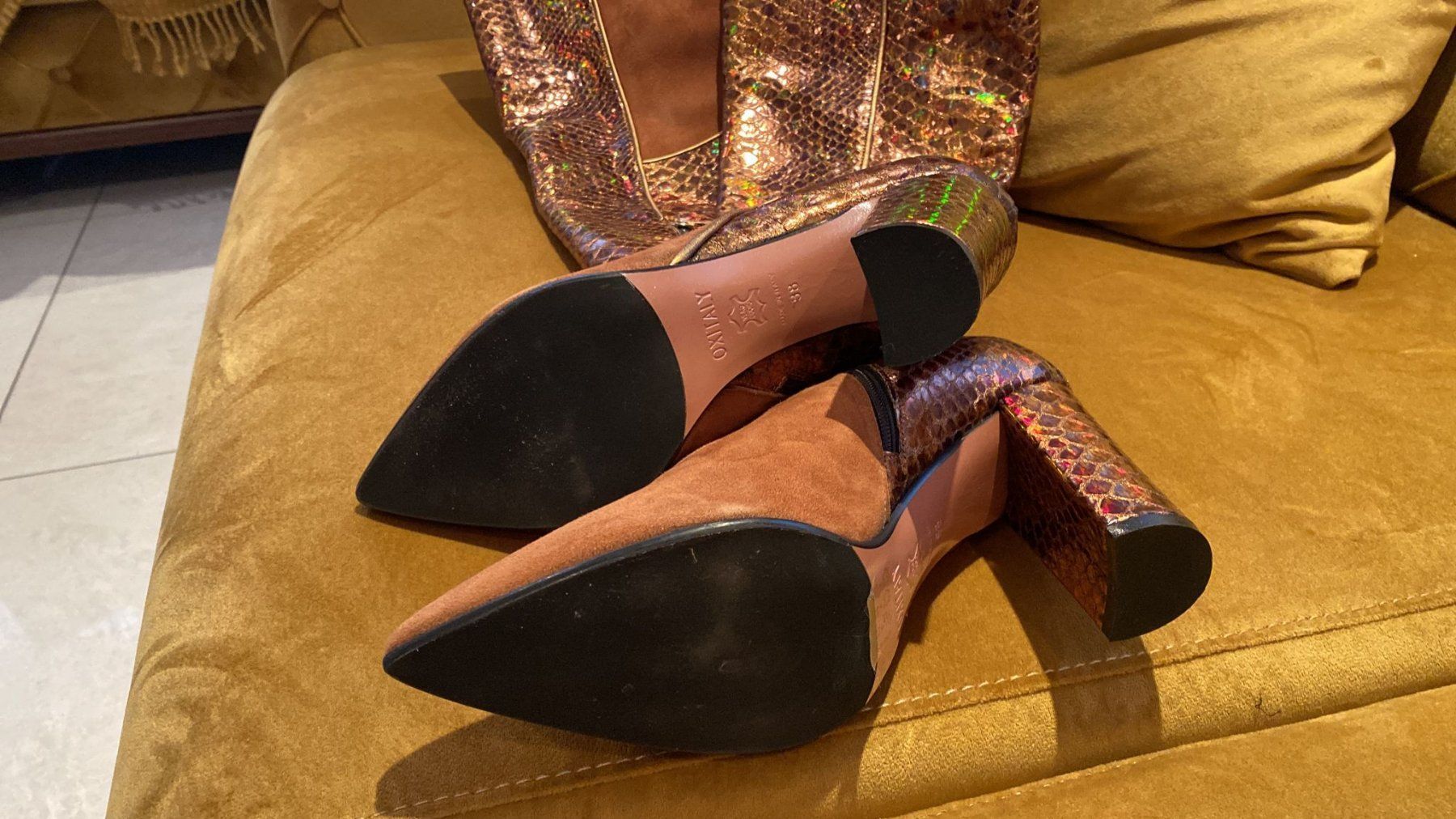 Scarpe da donna: echtleder Stiefel, Gr. 38 – Usato da Dagmersellen venduto da sheli17 6
