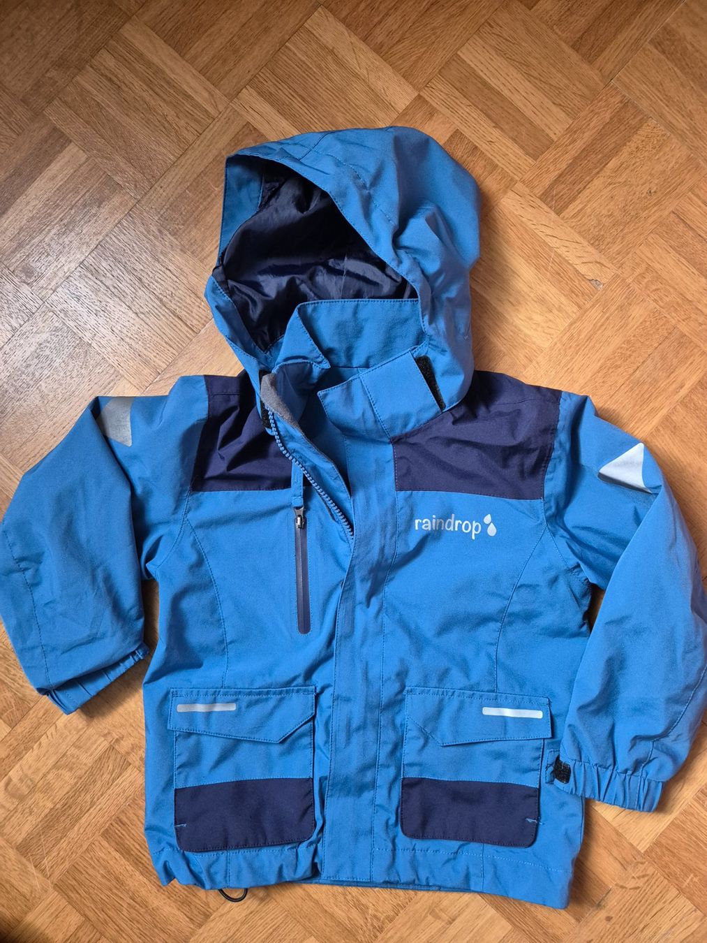 Giacche & Cappotti: Raindrop Regenjacke, Gr. 92, blau – Usato da Dietikon venduto da grafad