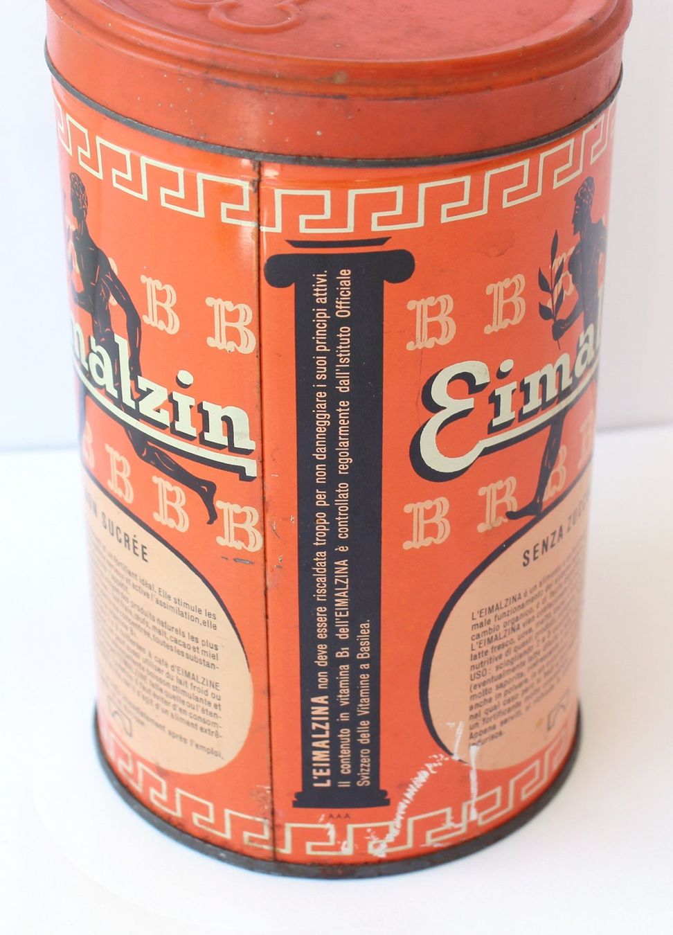 Barattoli: Vintage Eimalzin Blechdose Schweizer Malzgetränk Migros – Usato da Zürich venduto da Auctionata 2