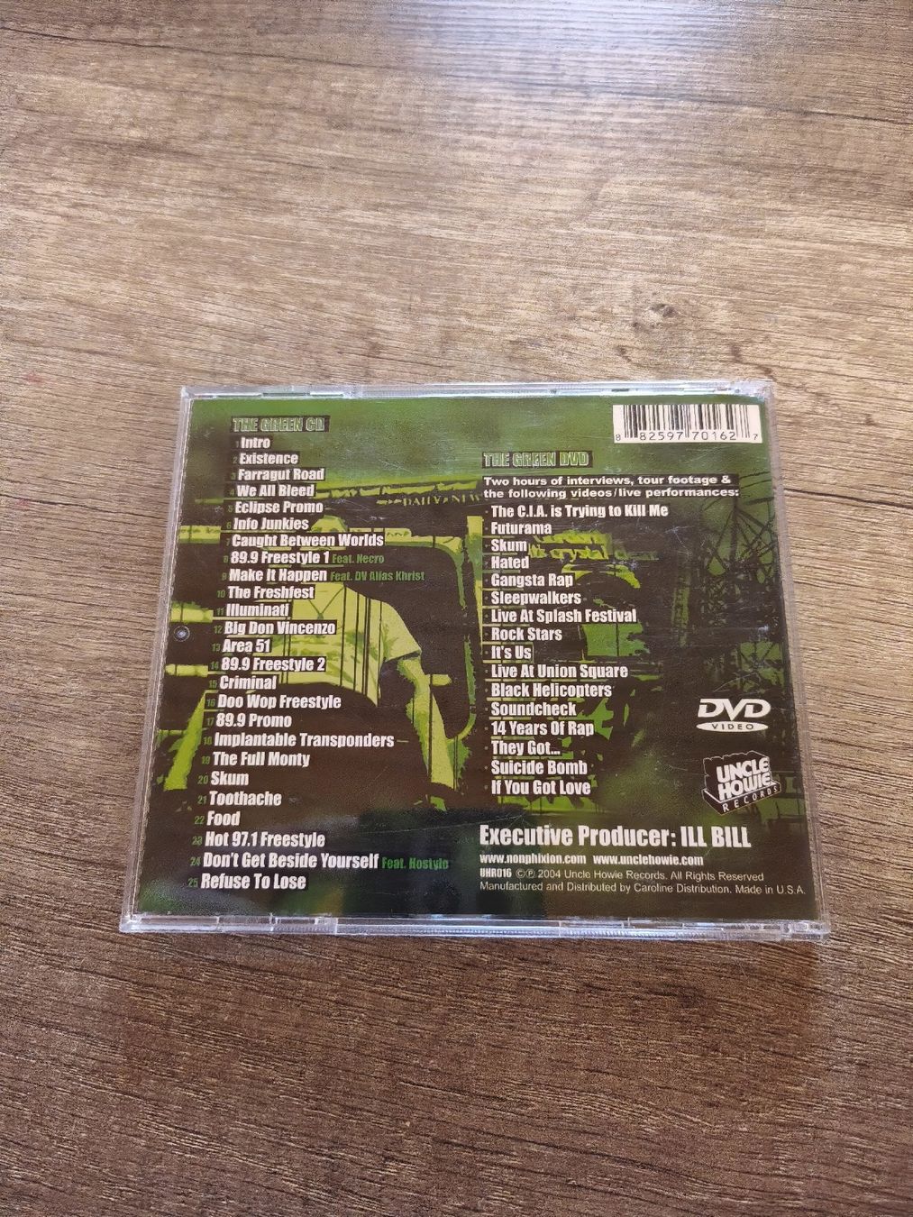 CDs: Non Phixion - The Green CD/DVD – Gebraucht aus Kandersteg von digginblackpearlz 1