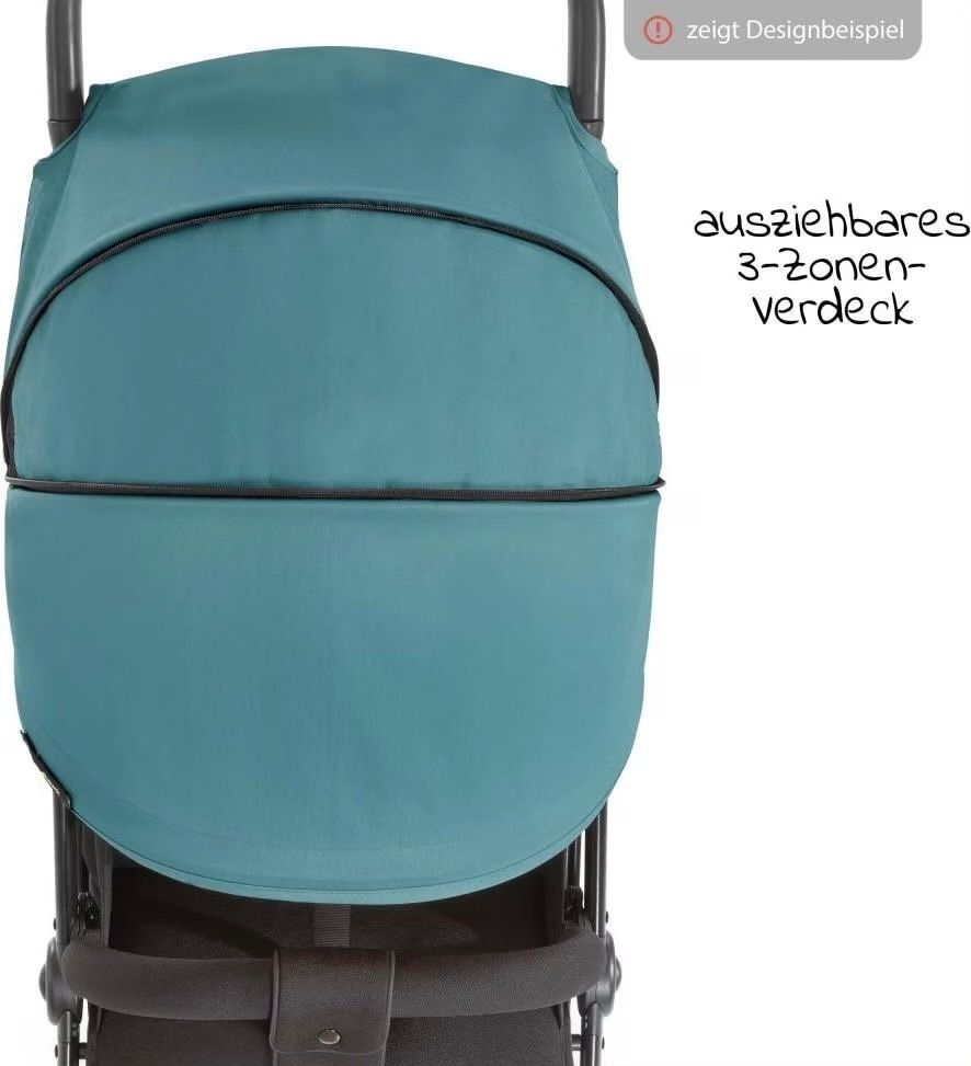 Hauck Carrozzine: Hauk Swift X Sonnenverdeck Petrol – Nuovo e nell'imballaggio originale da Basel venduto da Seifehuesli 6