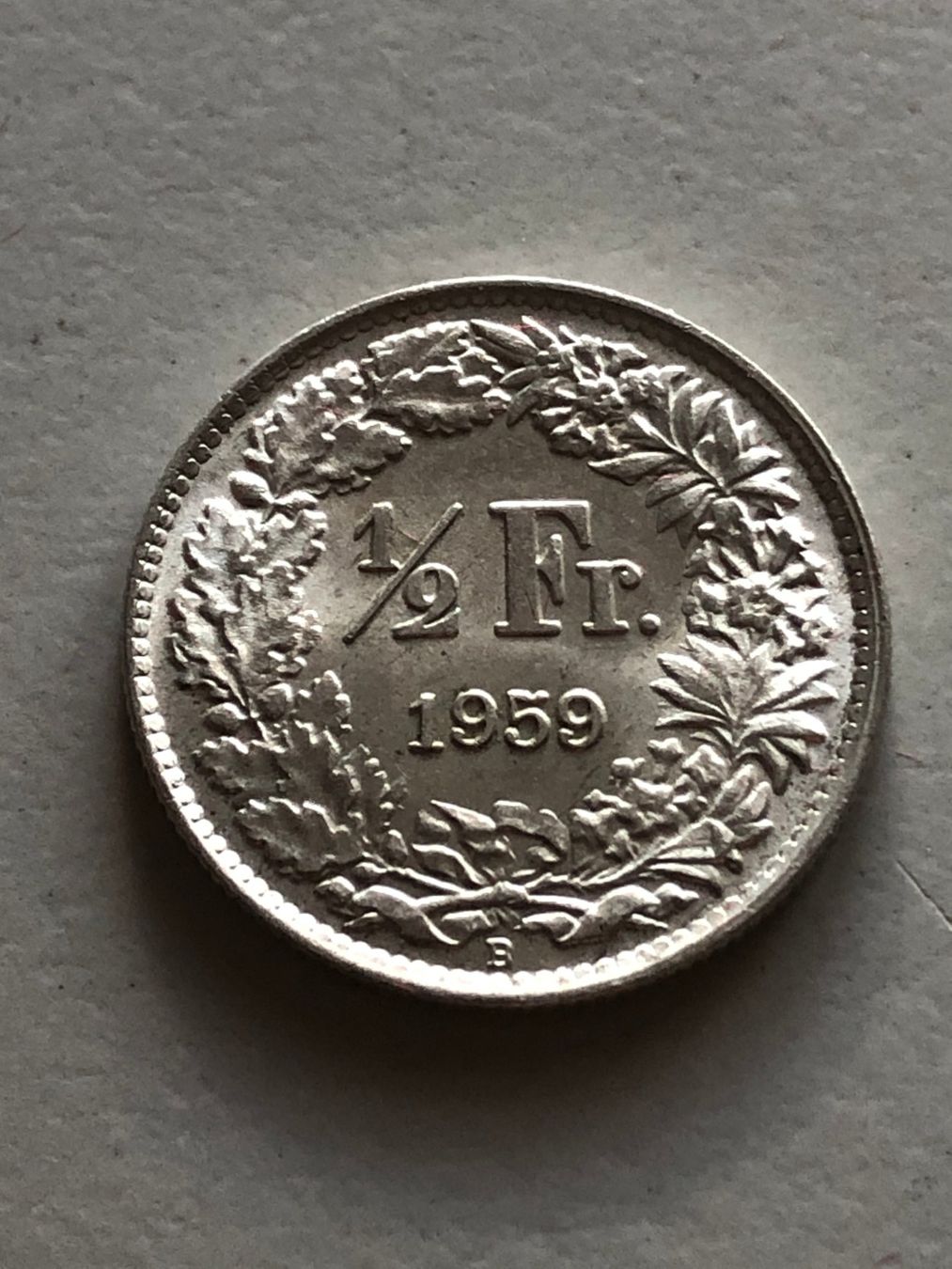 Alle Münzen: 50 Rp. 1959 Top – Gebraucht aus Schötz von Odpa