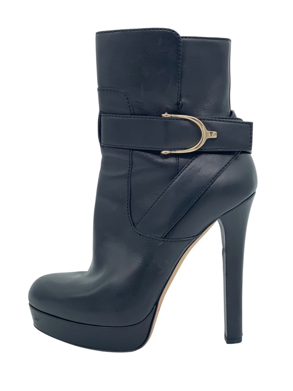 Gucci Damenschuhe: Gucci Horsebit Platform Ankle Boot EU 39.5 Schwarz – Gebraucht aus Zürich von shoe_shop 1
