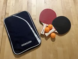 Tischtennis Set Pongori mit Schlägern und Bällen neu