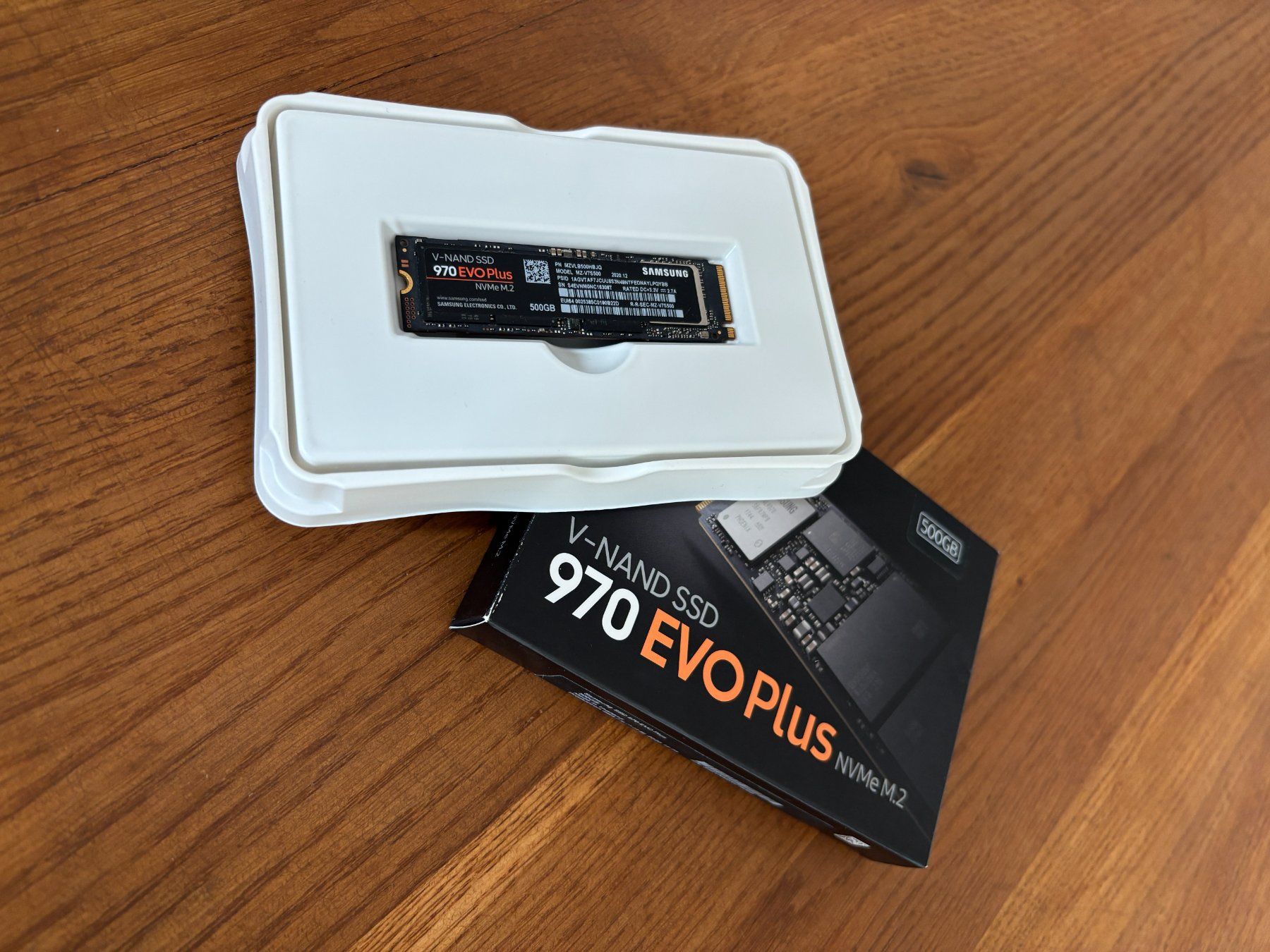 Samsung Dischi rigidi: Samsung 970 EVO Plus NVMe M.2 SSD 500 Originalverpackung – Usato da Oberglatt ZH venduto da ordek