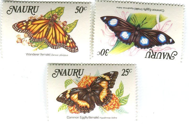 Alle Briefmarken: Briefmarken "Schmetterlinge". Nauru. – Neu und originalverpackt aus Basel von Butsch5