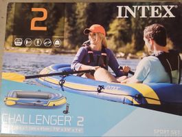 INTEX CHALLEGNER 2 Schlauchboot neu mit Zubehoer