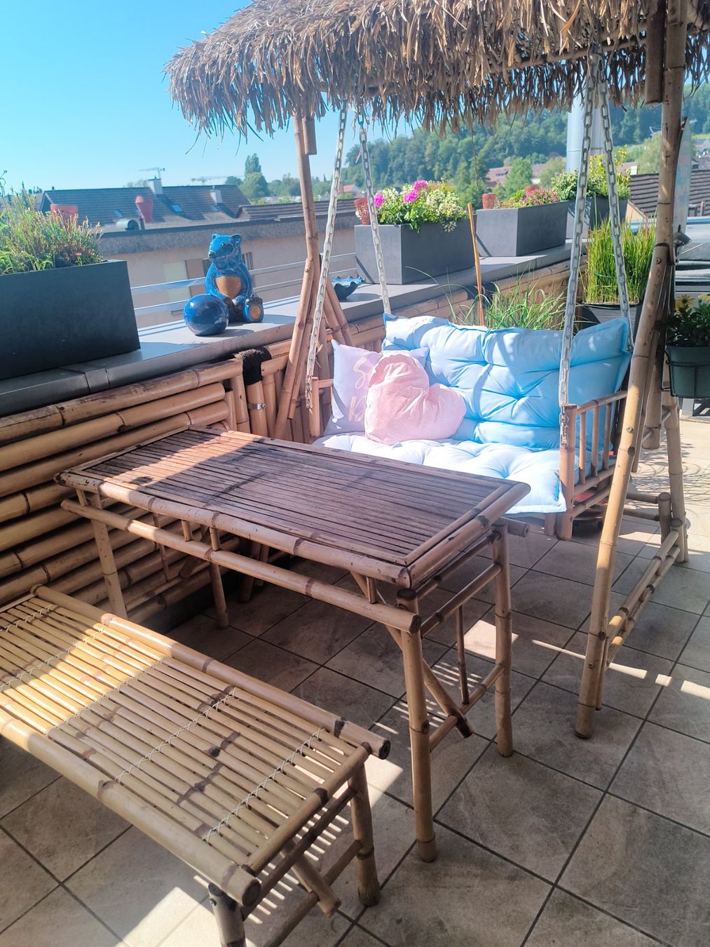 Autre balançoires de jardin: Bambus Hollywoodschaukel – D'occasion à Niederglatt ZH par wit_rs5w
