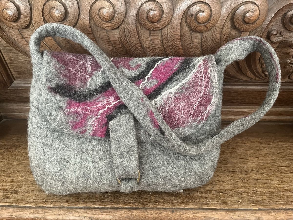 Borse da donna: Filztasche, Pink/ Grau – Usato da Uetikon am See venduto da erz13 1