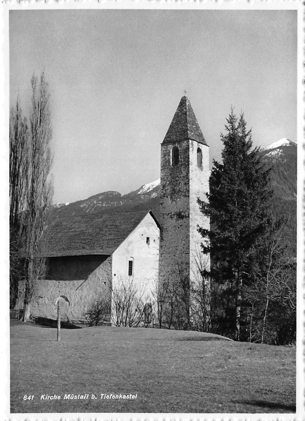 Ansichtskarten: Tiefenkastel, Kirche Müstail – Gebraucht aus Ottikon b.Kemptth. von Neptun1974
