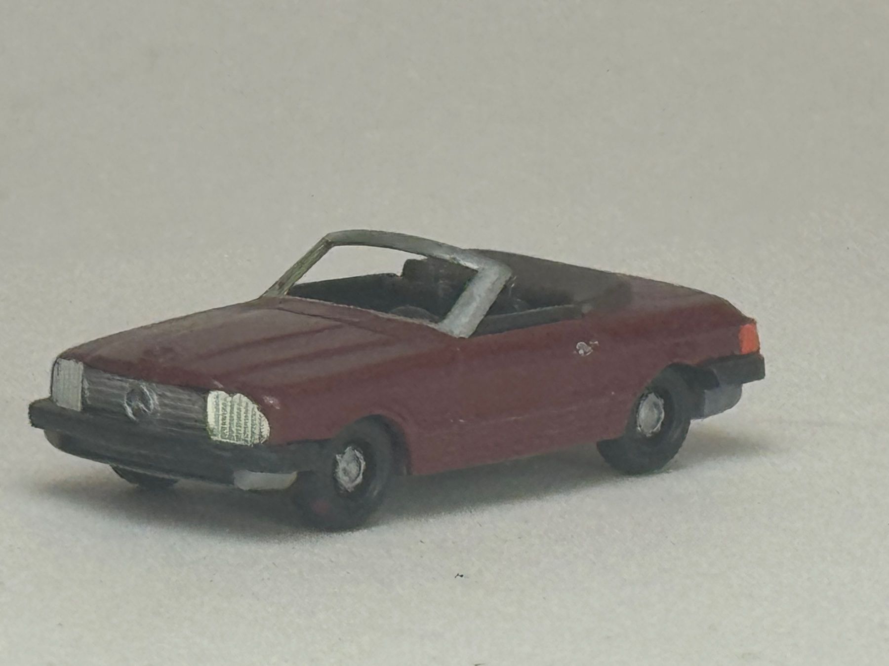Modellini di ferrovie: GB- Mercedes 450 SL braunrot – Usato da Elm venduto da Wikmtz