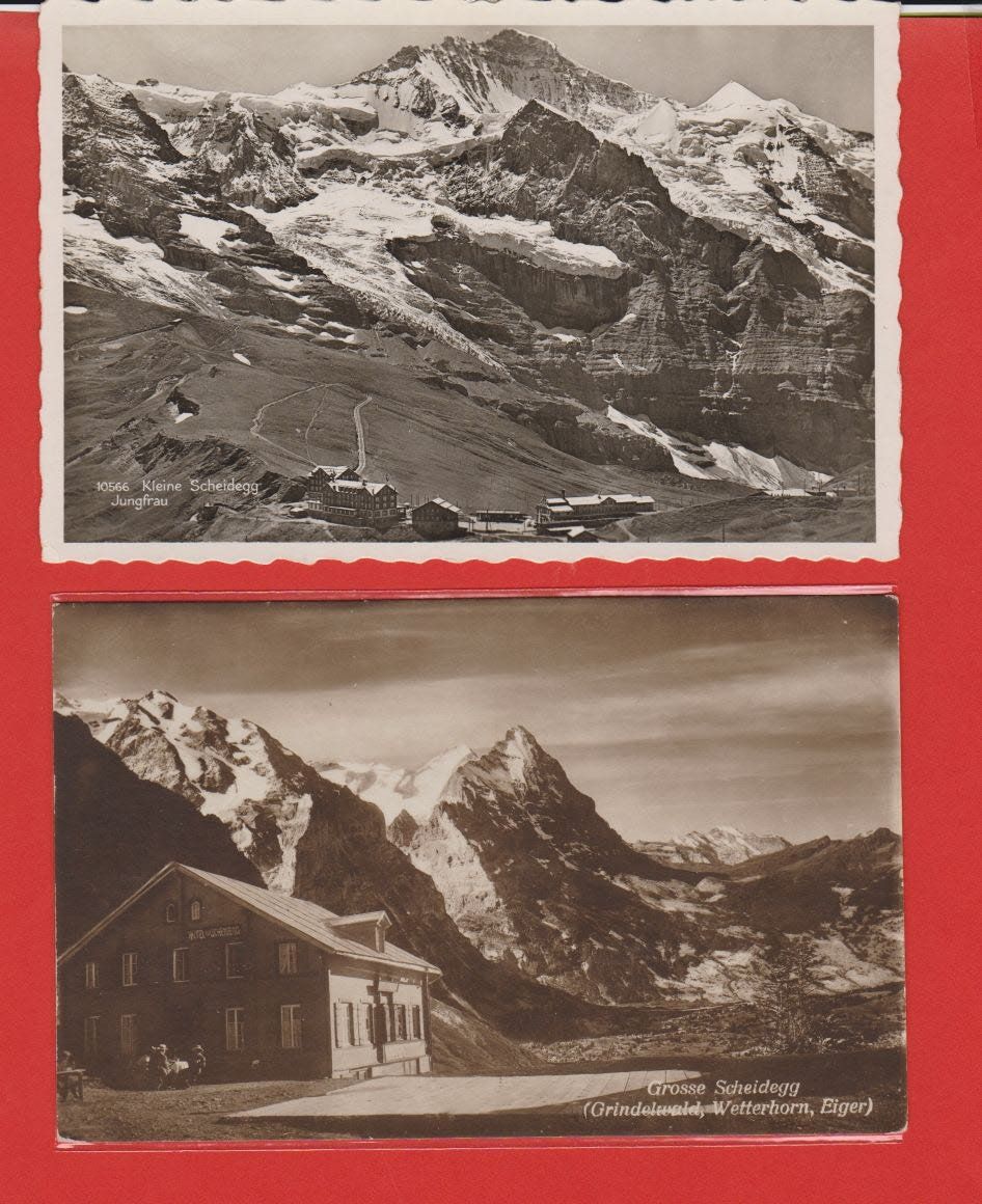 Cartoline postali: 4 alte Ansichtskarten kleine + grosse Scheidegg – Usato da Vitznau venduto da Ropaku 2