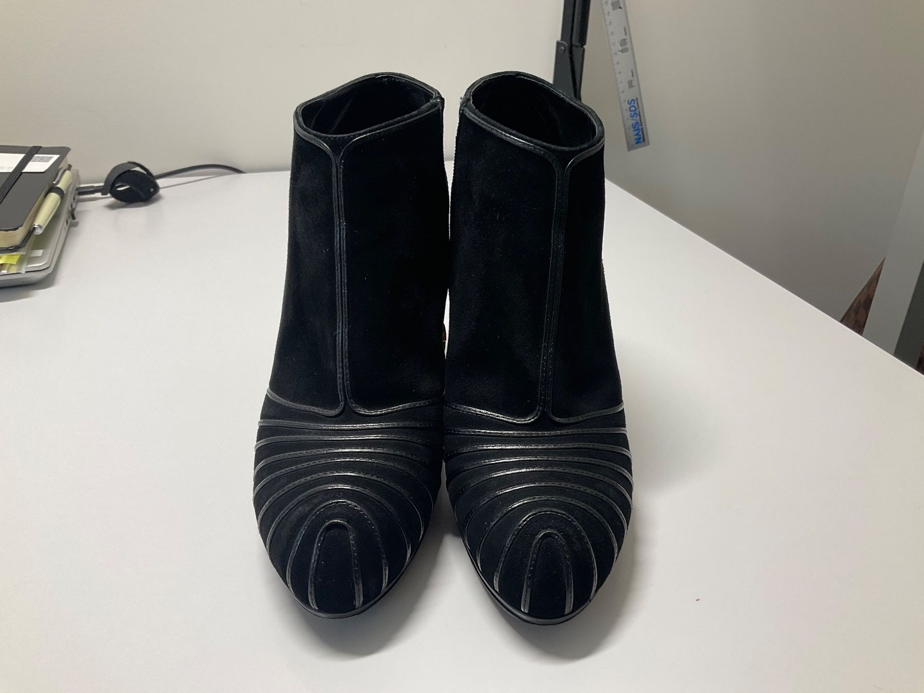 Sergio Rossi Scarpe da donna: Sergio Rossi Stiefelette Wildleder/Leder – Usato da Wetzikon ZH venduto da coco8468