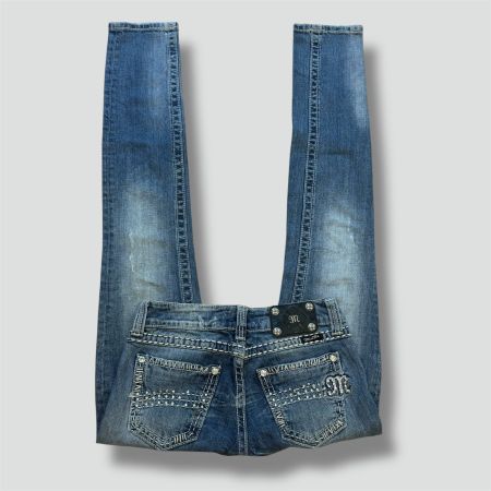 Miss Me rhinestones slim jeans vintage 90s (true religion)