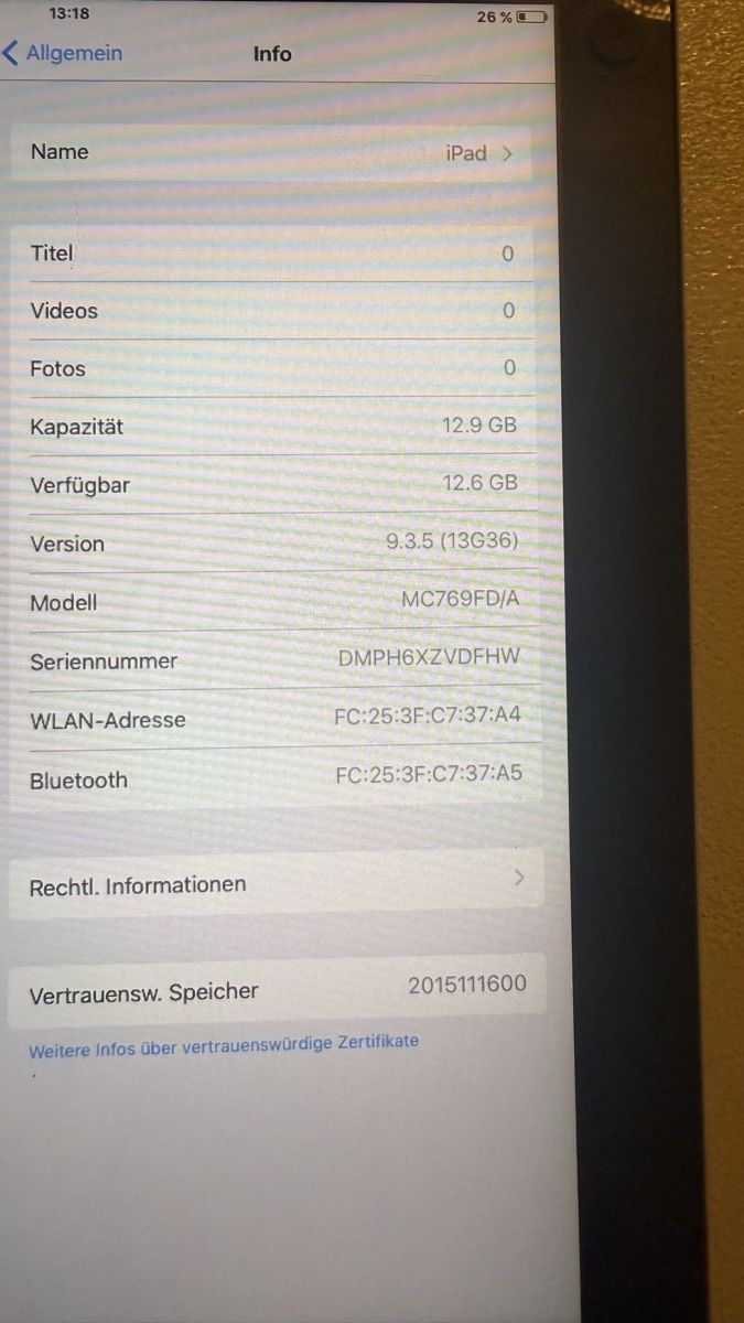Apple Tablet PC: Apple iPad2 16GB silbern – Usato da Zürich venduto da Gabiii 5