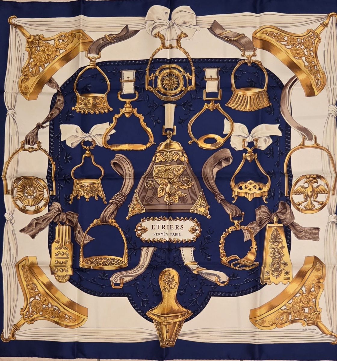 Hermès Foulard & Sciarpe: Carré Hermès en soie "Etriers" - Neuf – Nuovo e nell'imballaggio originale da Préverenges venduto da Gilchris 1