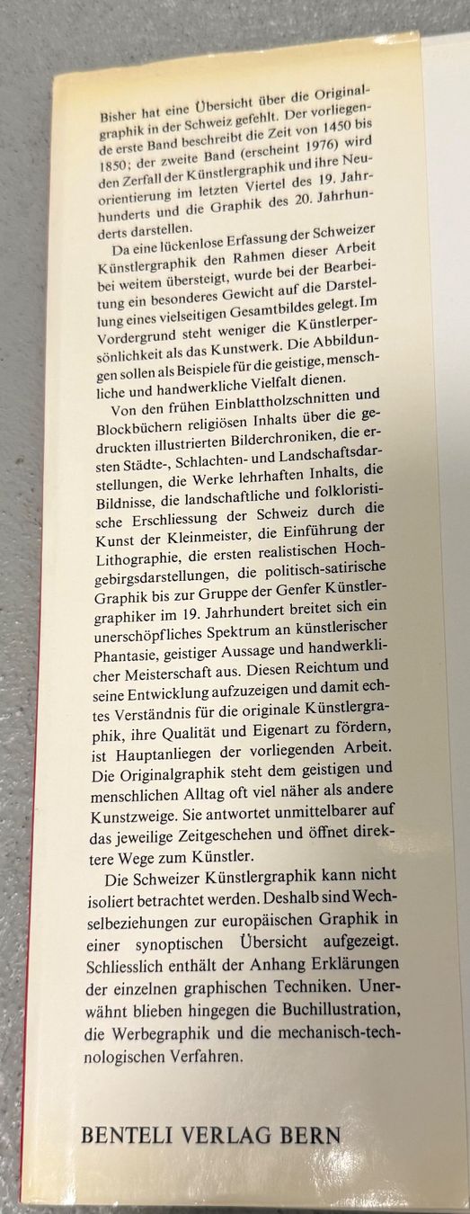 Bücher: Die Schweizer Künstlergraphik 1450-1900 – Neu (gemäss Beschreibung) aus Dielsdorf von BGiezendanner 1